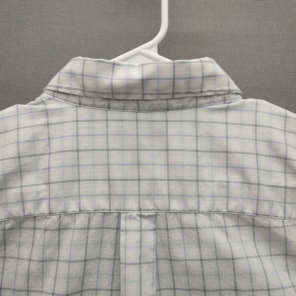 Banana Republic Shirt Mens Large Blue Striped Slim Fit Collared Button Down‎